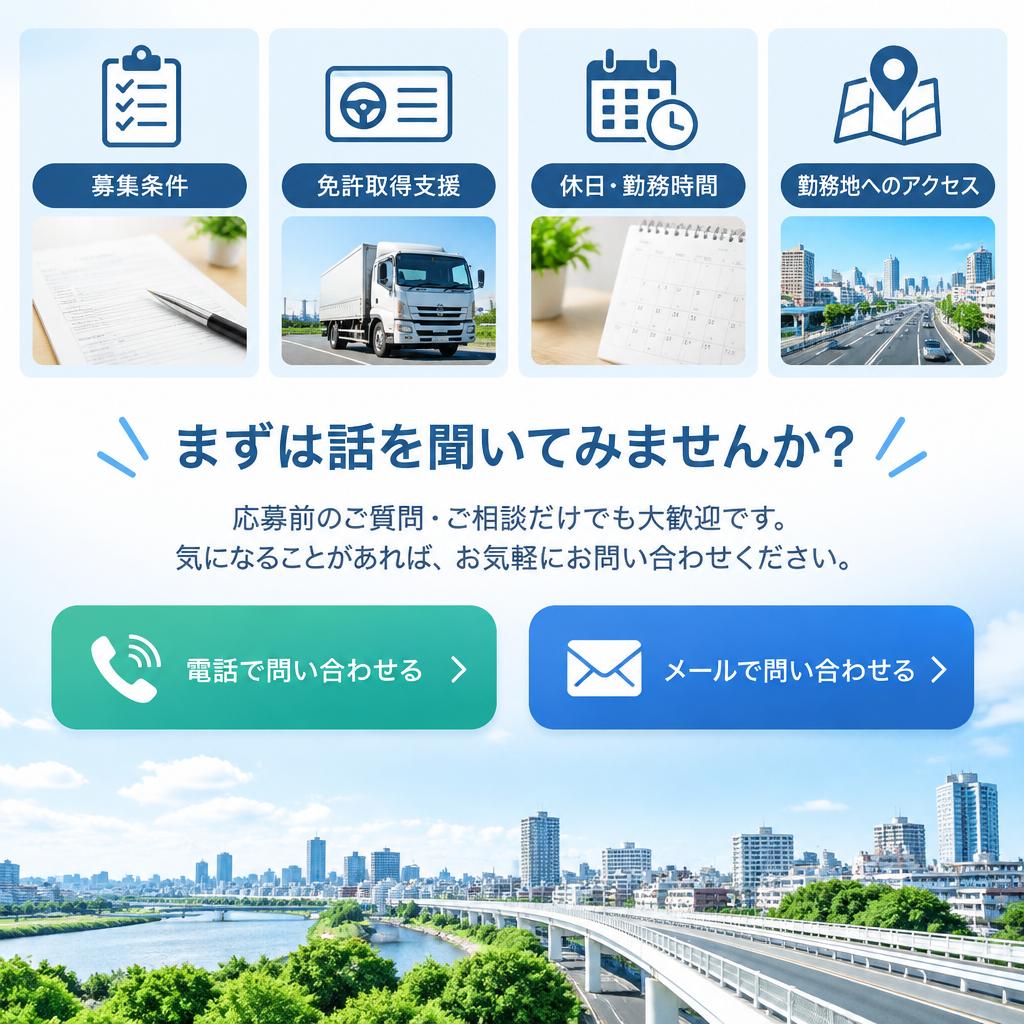 まずは気軽にご相談ください。あなたの応募をお待ちしています